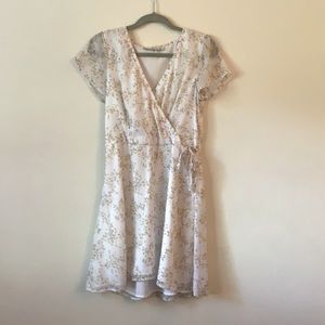 Abercrombie floral wrap dress